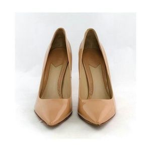 Brian Atwood Beige Pointed Toe Heels Pumps